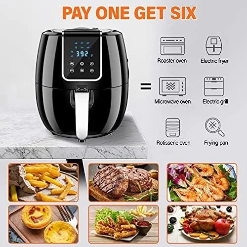 6-in-1 Air Fryer 7Qt Smart Electric Hot Airfryer O845920