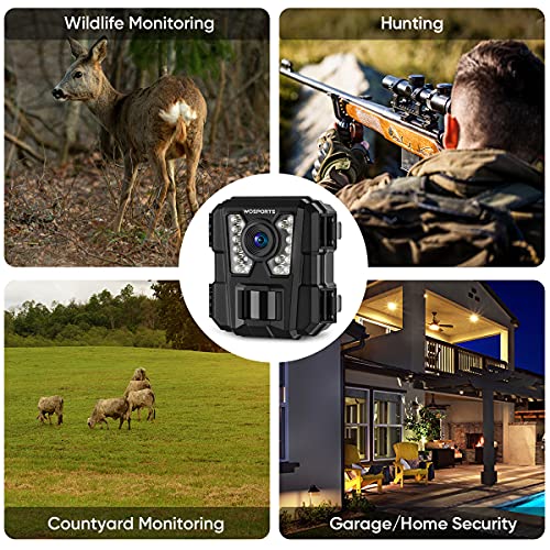 Mini Trail Camera 2 Pack 24MP 1080P HD with Night Vision Motion Activated Q760217