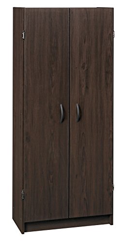 Pantry Cabinet with 2 Doors and Adjustable Shelves, White F51204