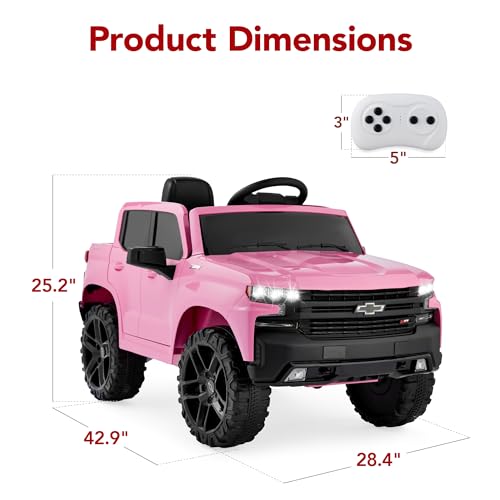 12V Ride On Truck for Kids with Remote Control, Bluetooth, LED Lights U7979