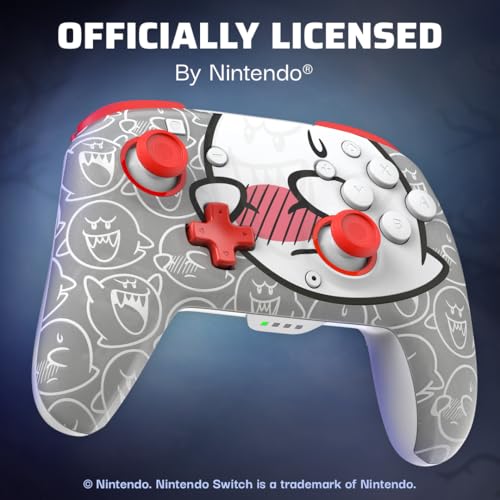 Wireless Controller for Nintendo Switch, Glows in the Dark, Rechargeable Battery E2669
