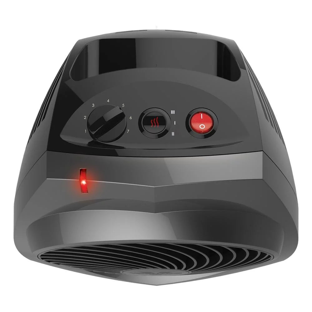 Portable Space Heater with Whole Room Heat Circulation, Charcoal D797