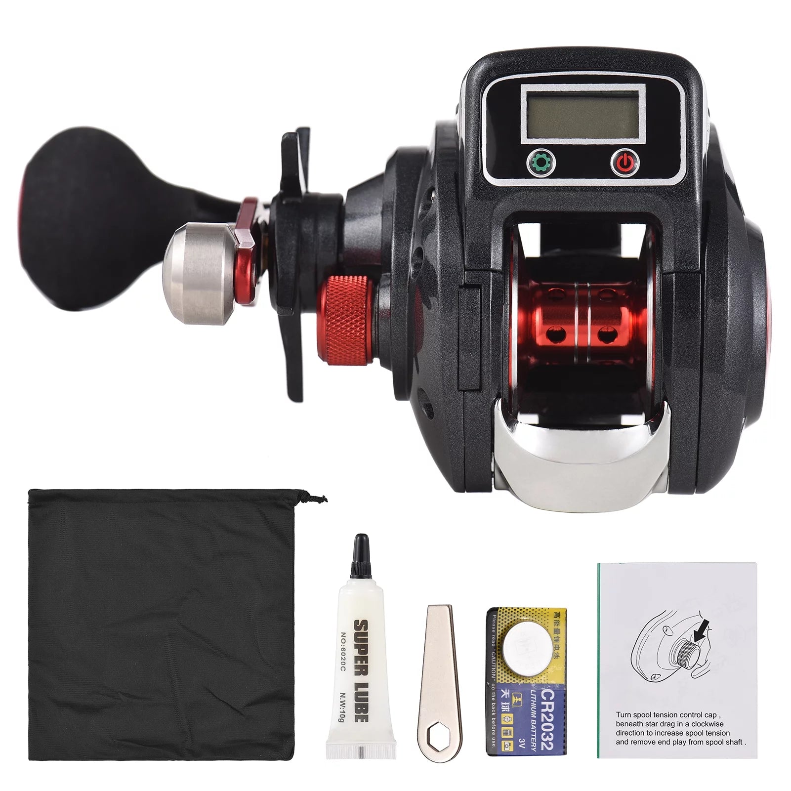 Line Counter Fishing Reel 16+1 Bearings Left/Right U829