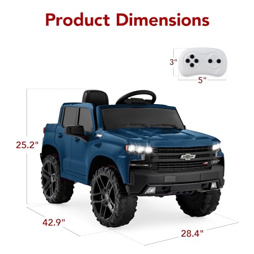 12V Ride On Truck for Kids with Remote Control, Bluetooth, LED Lights U7979