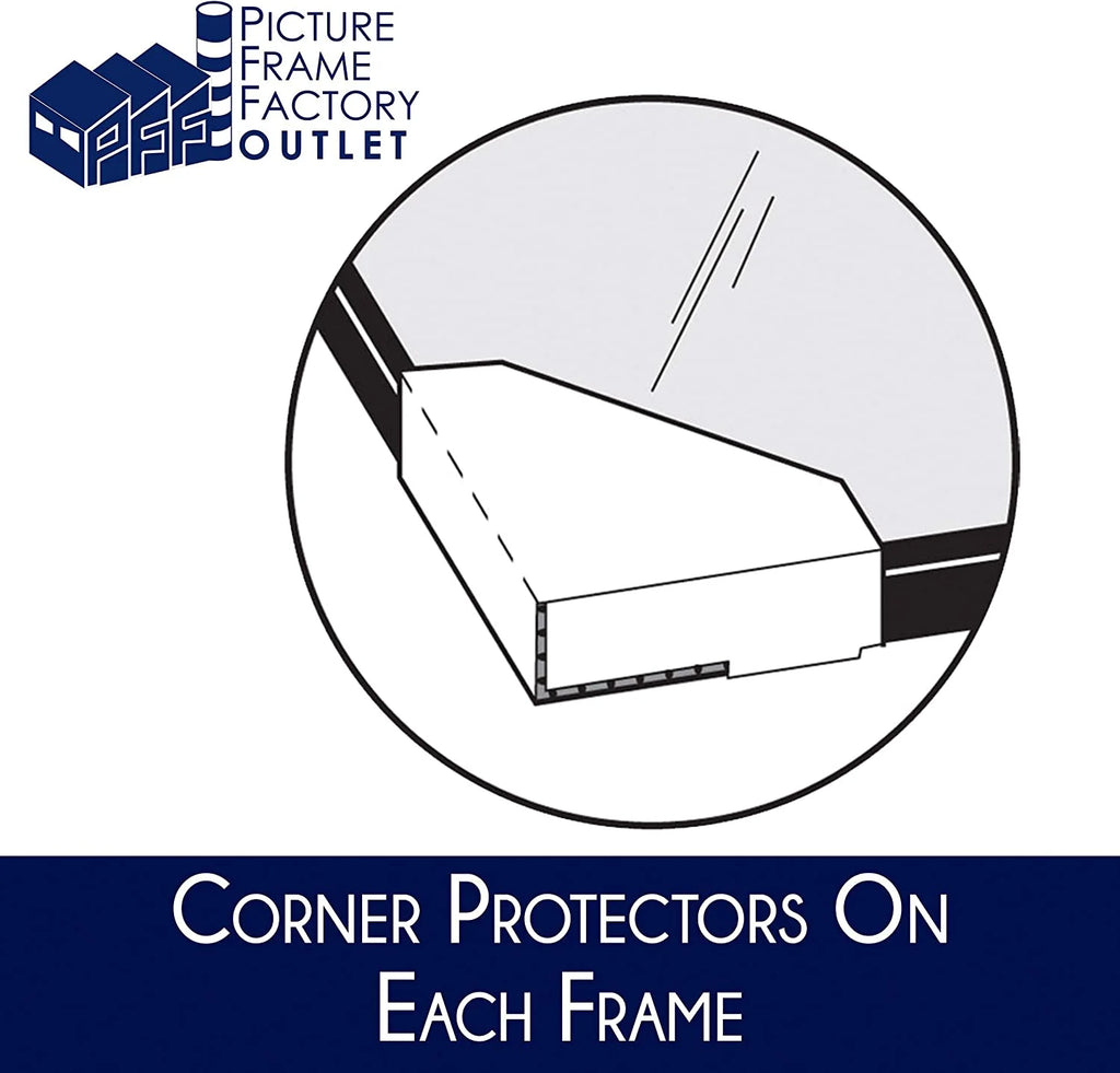 14.25x19.5 Picture Frame for Puzzles, Photos, Artwork - Black MDF with Plexiglass T6583