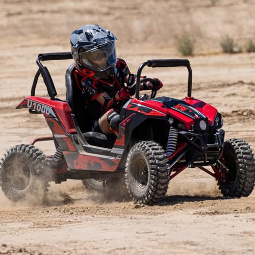 UTV Ride on Car, 48V Electric Vehicle with Shock Absorbers and Disc Brake G4583