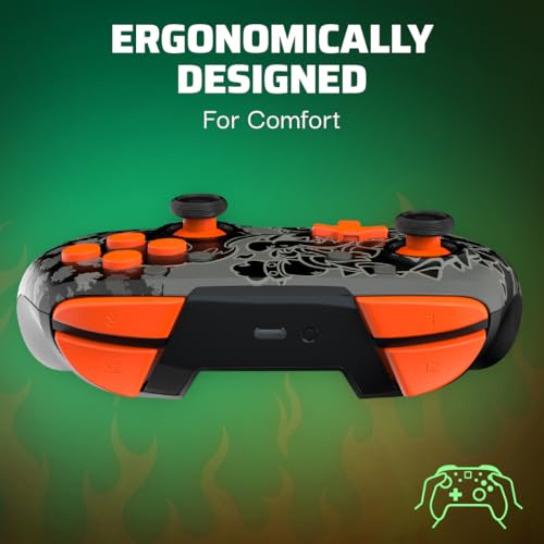 Wireless Controller for Nintendo Switch, Glows in the Dark, Rechargeable Battery E2669
