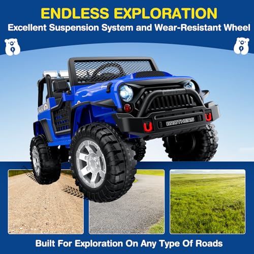 12V Kids Electric Ride On Car with Remote Control, Bluetooth Speaker, LED Lights Z308