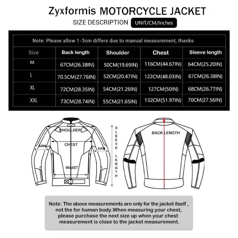 Motorcycle Jacket Waterproof Windproof Armoured for Men F734