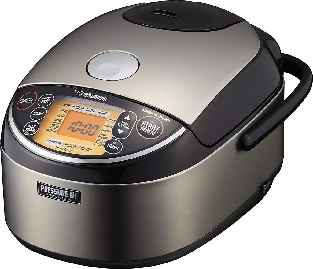 Excellent Zojirushi NP-NWC10XB Pressure Induction Heating Rice Cooker &amp; Warmer  5.5 Cup  Stainless Black  Made in Japan