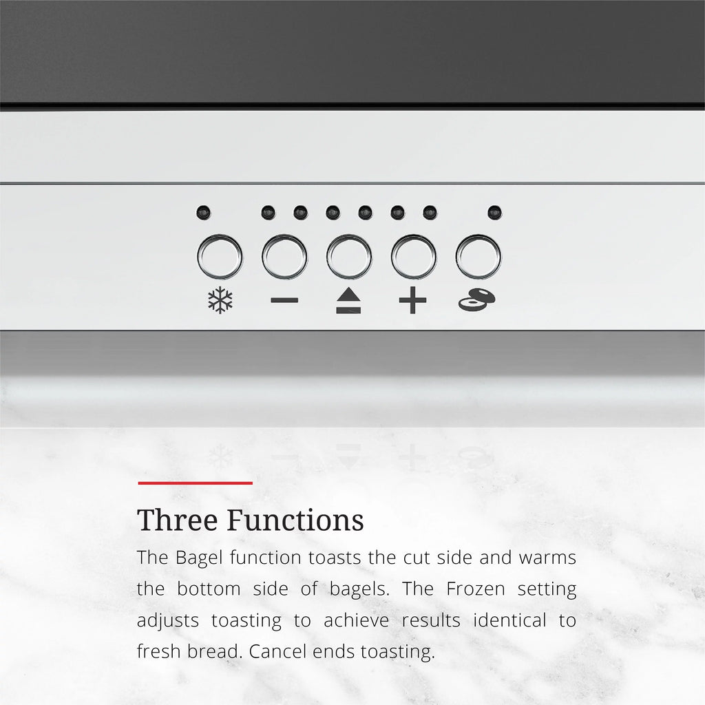 2-Slice Glass Accent Long Toaster, Black & Silver B6610