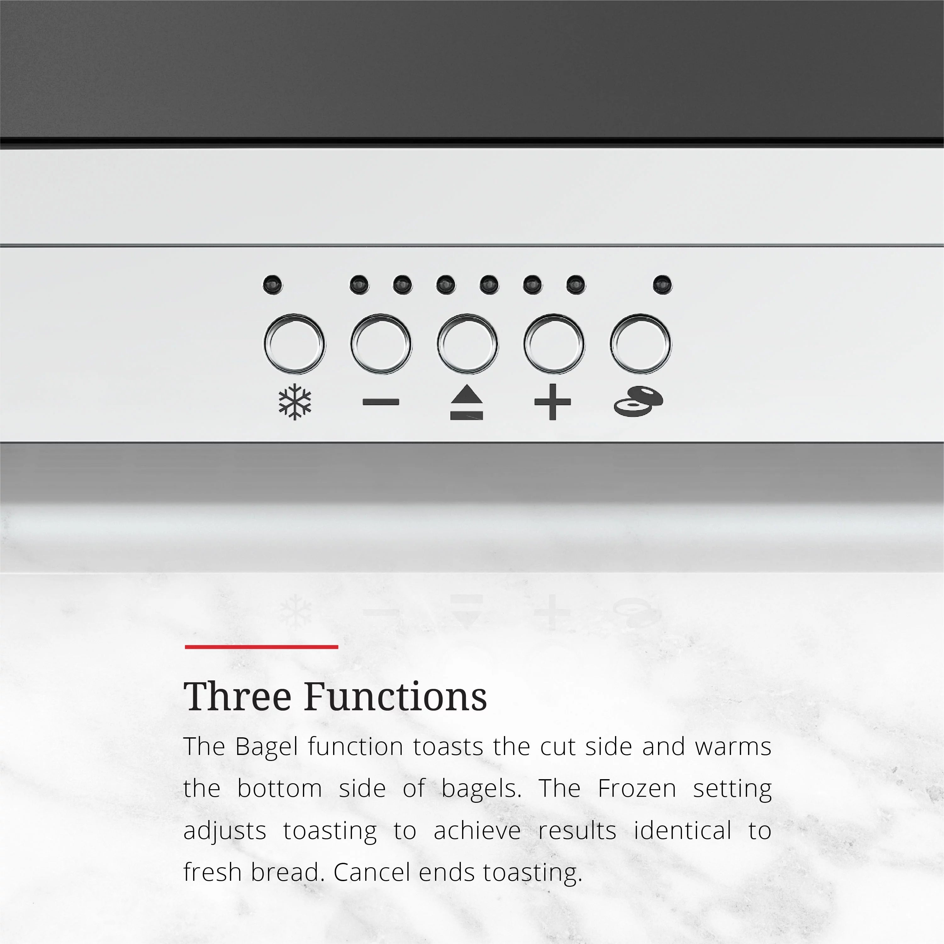 2-Slice Glass Accent Long Toaster, Black & Silver B6610