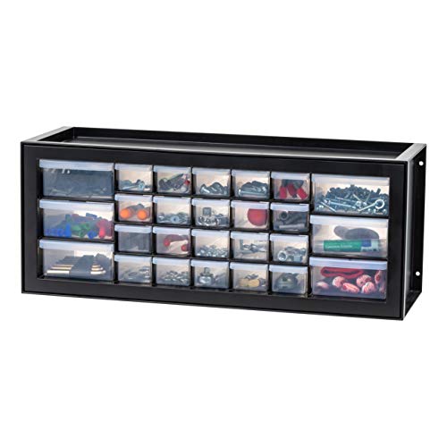 Screw Tool Organizer Small Parts Cabinet Chest, 44-Drawer Hardware Storage, Black S931