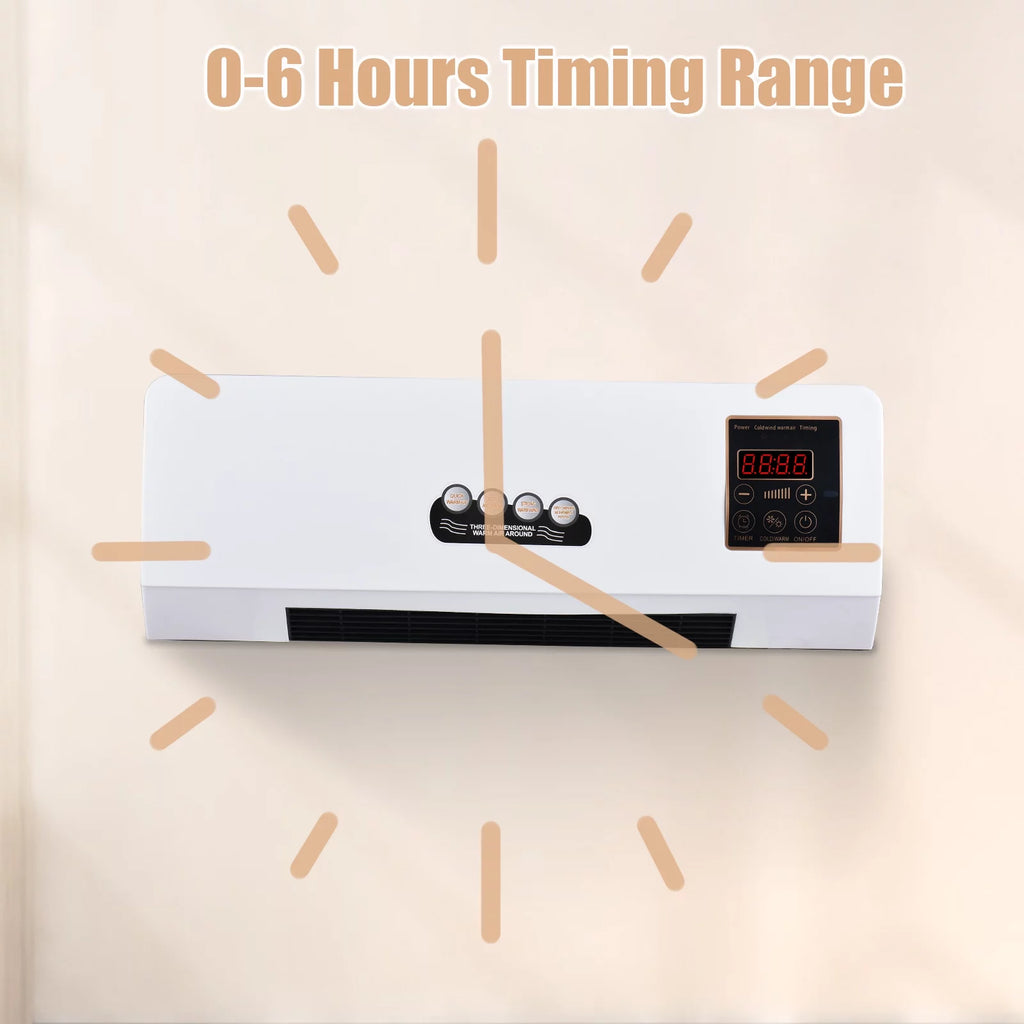 1800W Heater and Air Conditioner Combo, 2-in-1 Cooling and Heating Fan with Remote Control O769068