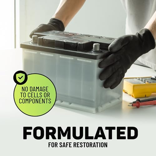 Battery Restorer and Desulfator for Lead Acid Battery, Acid Refill and Additive 64oz T546934