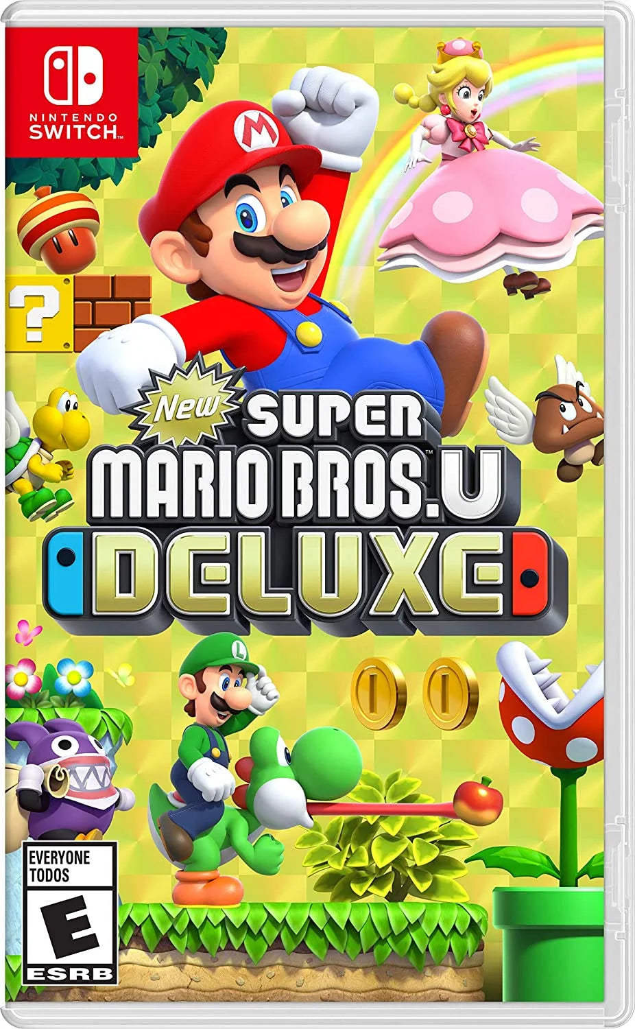 Switch OLED Console with Super Mario Bros. U Deluxe, Starter Kit and Cleaning Cloth H81248