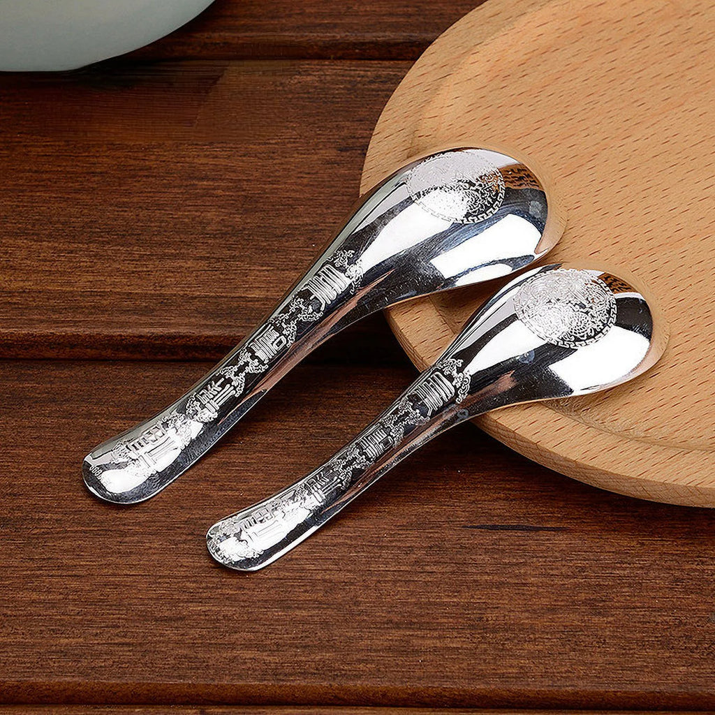 Sterling Silver Soup Spoon for Children and Adults L809