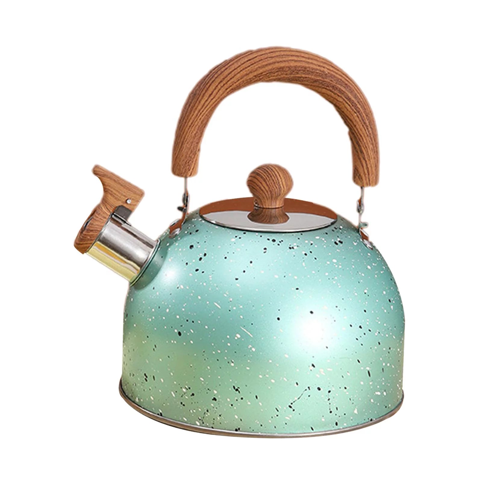 Green Whistling Water Kettle Teapot U4276