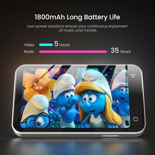 80GB Kids MP3 Player with Bluetooth, Parental Controls, WiFi, 4" Screen (Pink) X22066