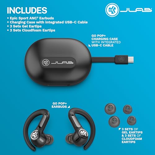 True Wireless Bluetooth Earbuds for Active Workout, Hybrid Dual Drivers, Hi-Res Audio, Sweatproof R9031