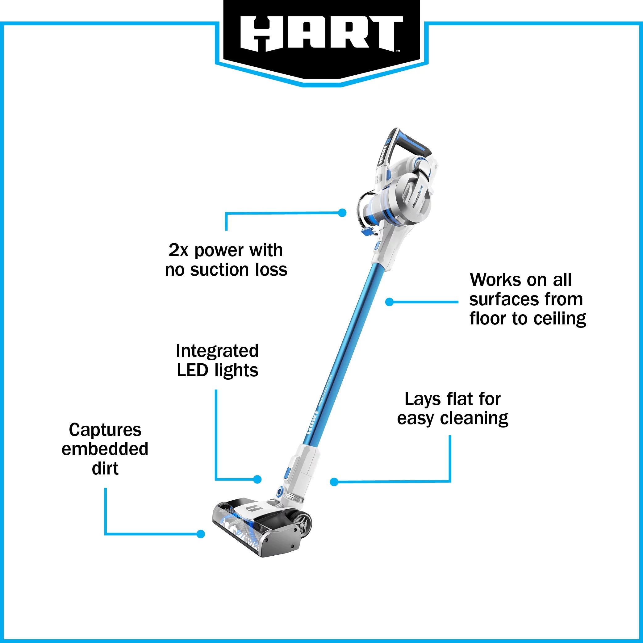 Cordless Brushless Stick Vacuum A6371