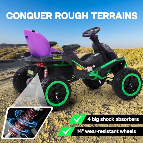 24V Ride on Toy for Big Kids with 4 Motors and Bluetooth Speaker R859