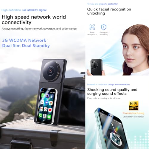 3G Mini Smartphone 3.0 Inch WiFi GPS Quad Core Android 8.1 Cell Phone Dual Sim HD Camera J113