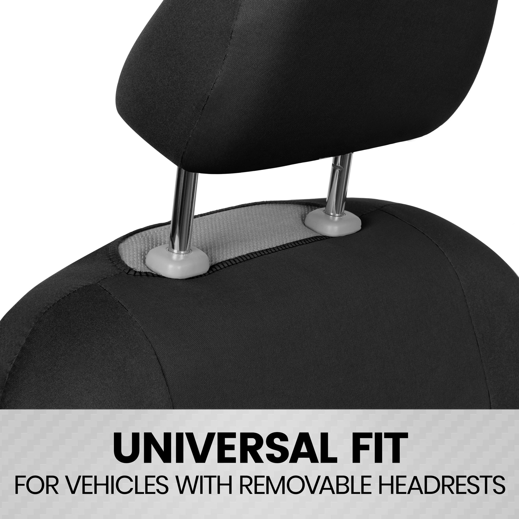 Car Seat Covers Front Set in Black, Easy to Install for Cars Trucks Van SUV Z81913