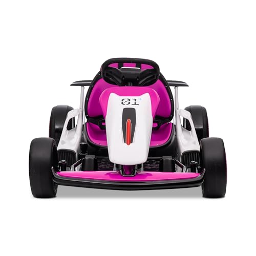Kids Go Kart, 24V Electric Drift Car, 2-Speed Ride On Toy for Boys Girls 6+ V958