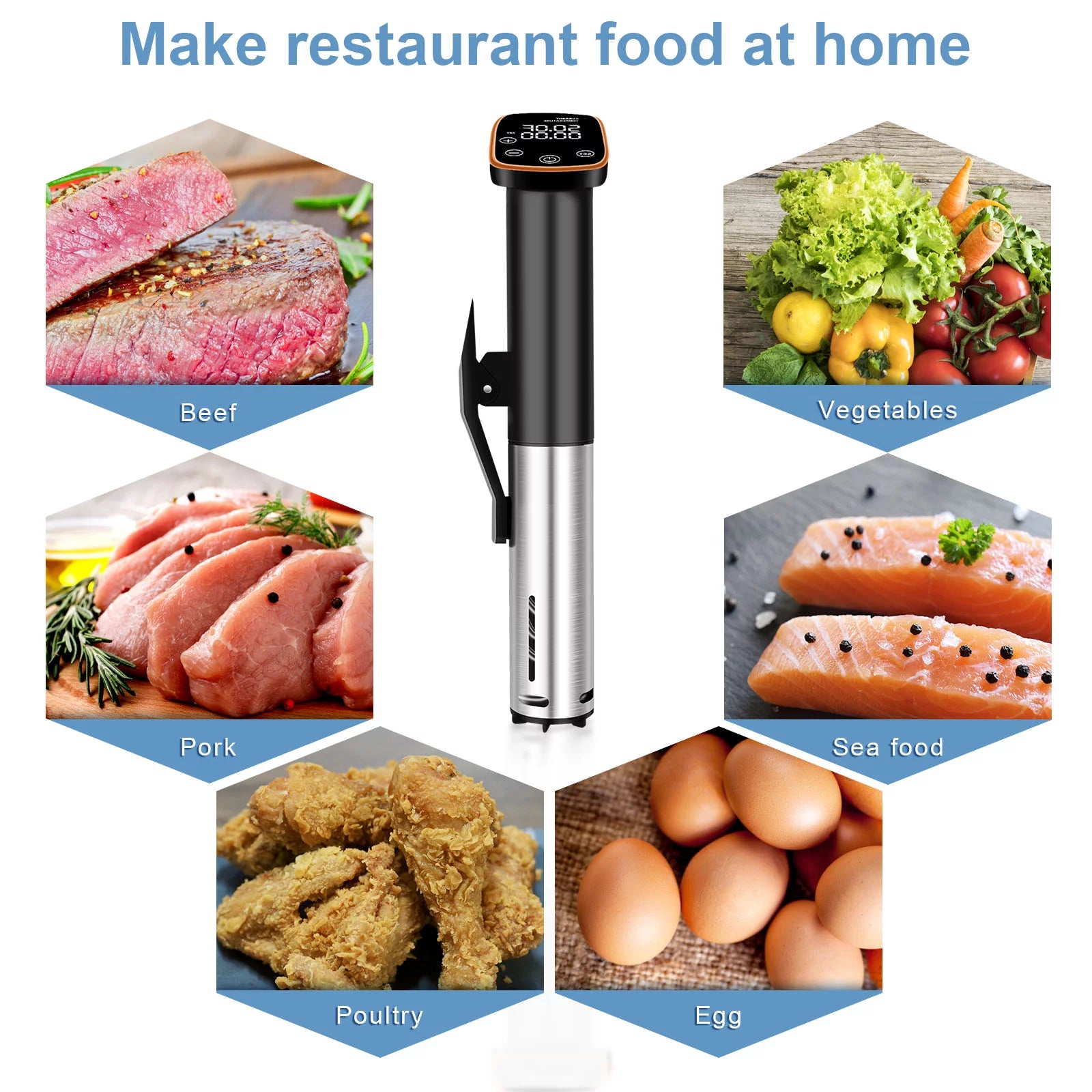 Sous Vide Precision Cooker 1100W Immersion Circulator X519