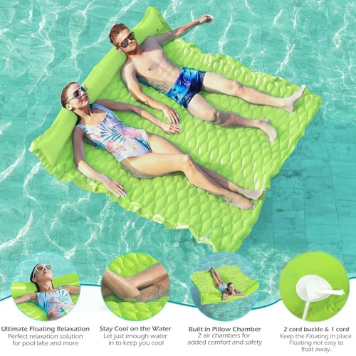 Giant Inflatable Floating Water Mat for Pool Lake Beach Z14411