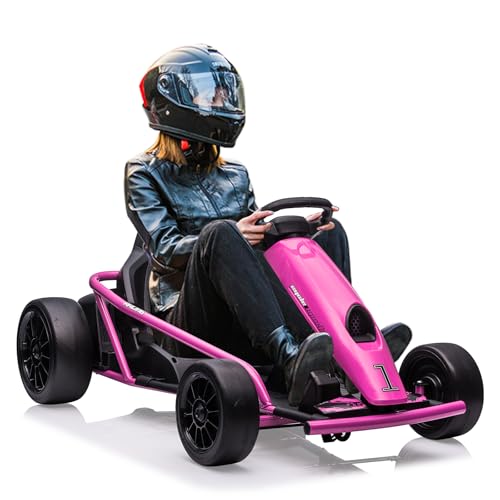 Electric Drift Kart for Kids, 24V Ride On Toy with 2×300W Motors Z27187