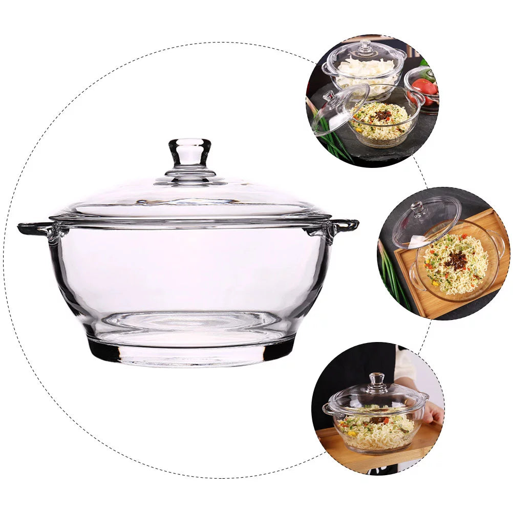 Tempered Glass Salad Bowl, Microwave Safe R7164