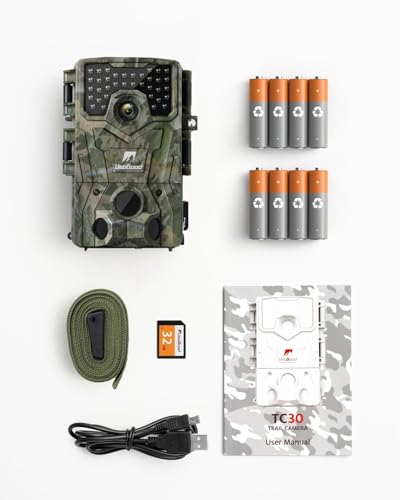 4K 36MP Trail Camera with Night Vision, Motion Activated, Waterproof IP66 F21960