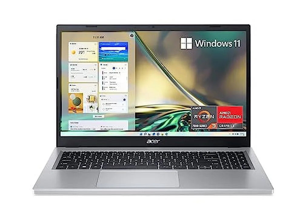 Acer Aspire 3 A315-24P-R7VH Slim Laptop | 15.6" Full HD IPS Display | AMD Ryzen 3 7320U Quad-Core Processor | AMD Radeon Graphics | 8GB LPDDR5 | 128GB NVMe SSD | Wi-Fi 6 | Windows 11 Home in S Mo
