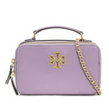 Tory Burch Women's Britten Pebbled Leather Small Top Handle Crossbody Bag (Allium)