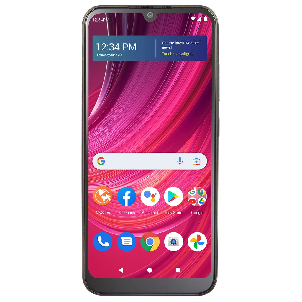 Walmart Family Mobile BLU View 4, 32GB, Black - Prepaid Smartphone [Locked to Walmart Famiy Mobile]