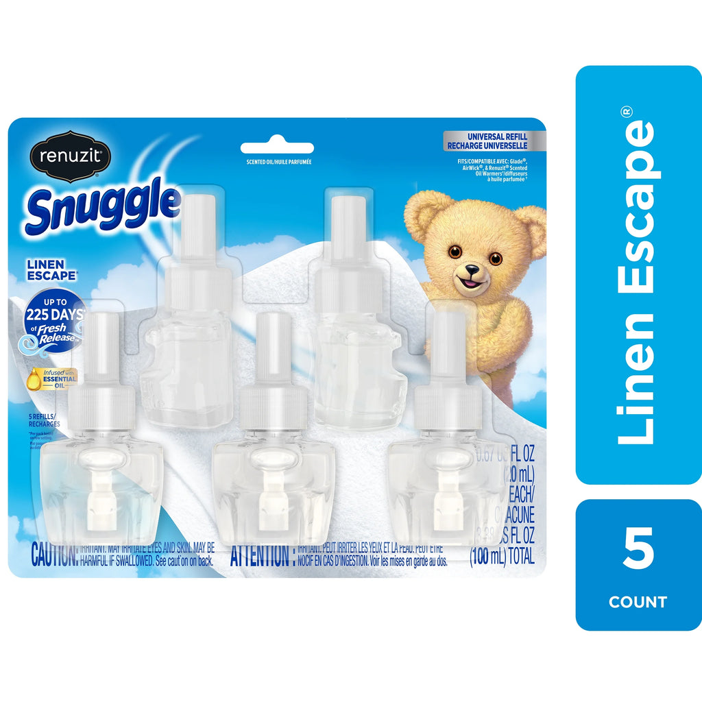 Linen Scented Oil Plug In Refills Air Fresheners, 5 Count M32068