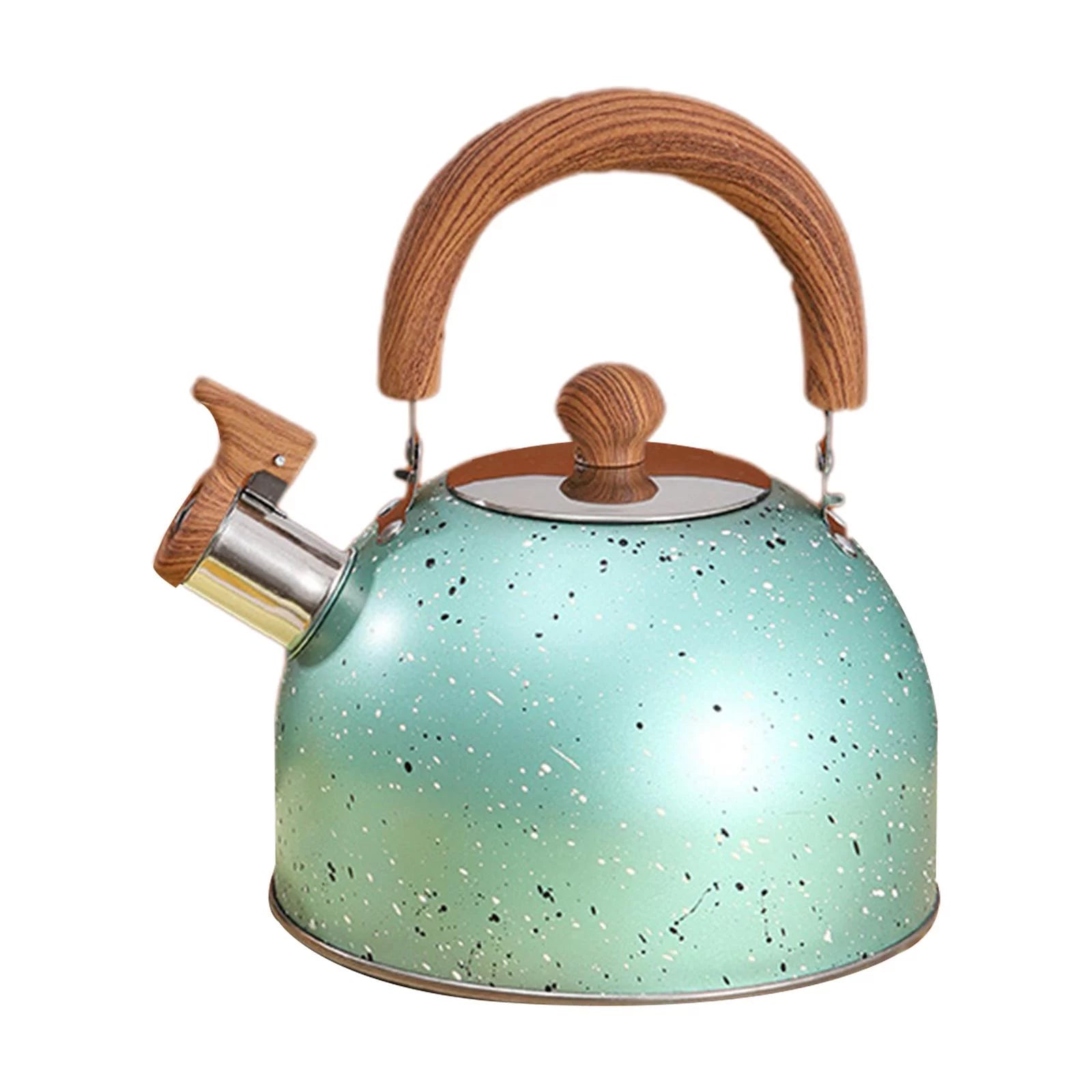 Green Whistling Water Kettle Teapot U4276