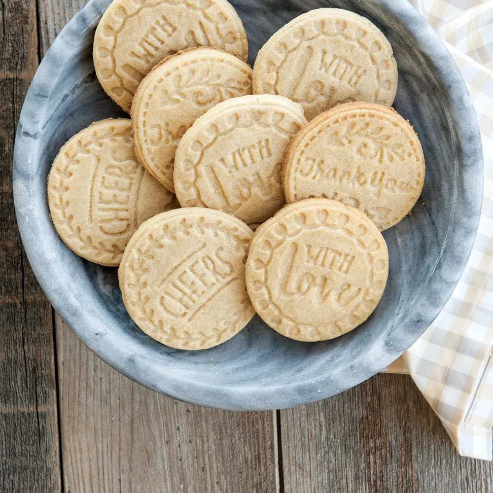 Cast Aluminum 3 Inch Cookie Stamp Set P8638