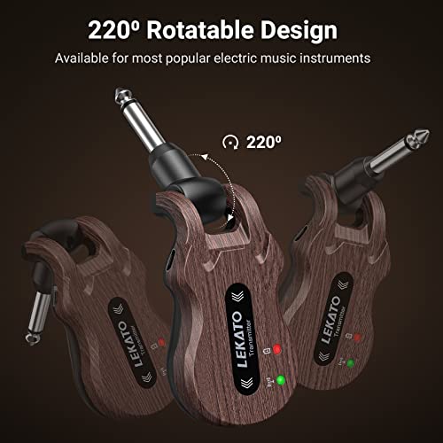 Wireless Guitar System 5.8GHz Transmitter Receiver for Electric Bass J50204