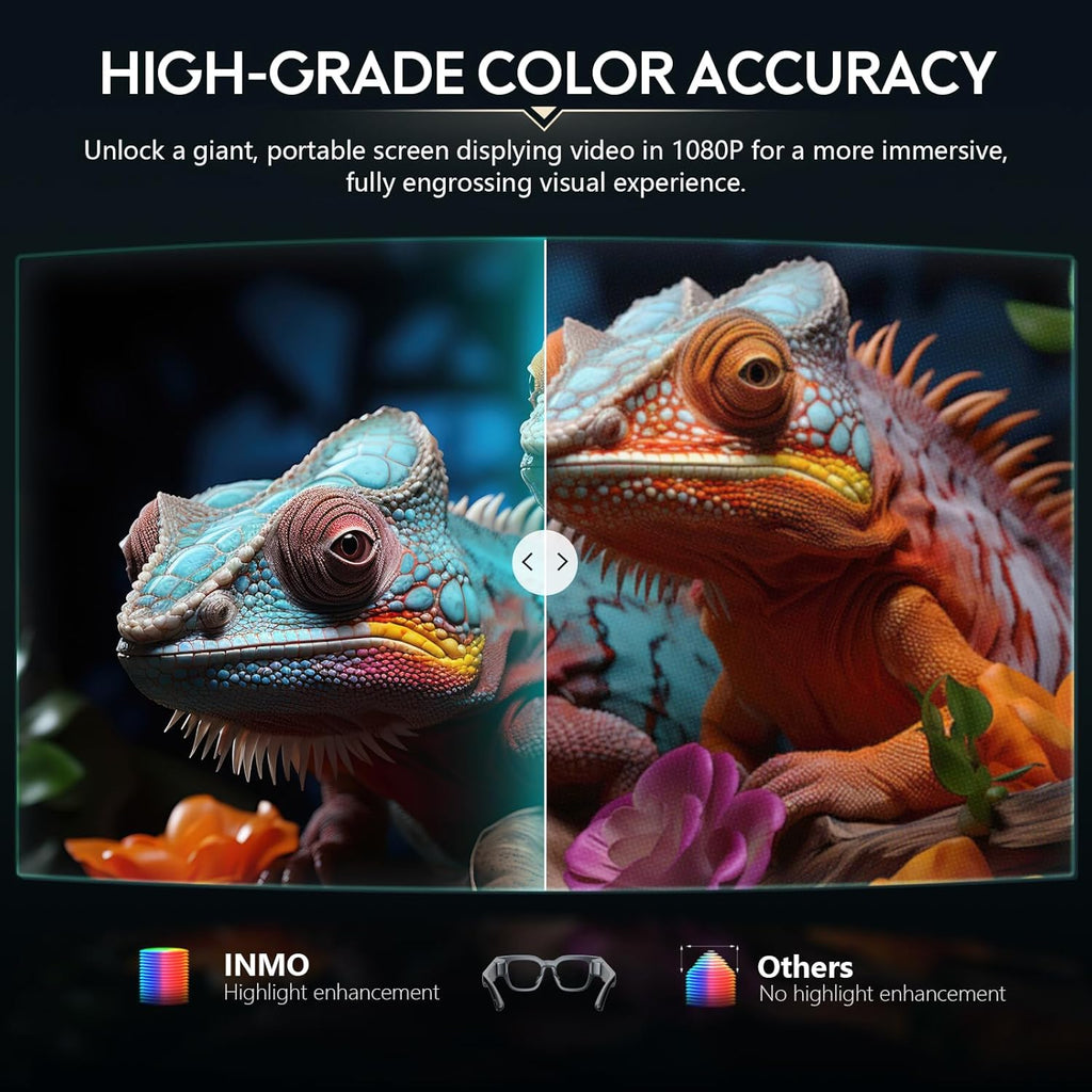 AR Glasses Wireless with 1080P Micro-OLED Virtual Theater and Camera E169120