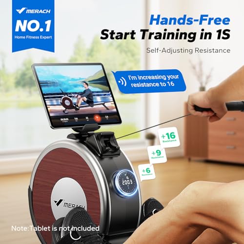 Magnetic Rowing Machine for Home, 16 Levels, Quiet Resistance, 350lbs Capacity Z5255
