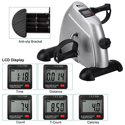 Under Desk Bike Pedal Exerciser with LCD Screen A782350