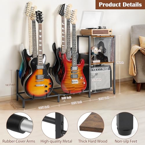 4-Tier Guitar Stand Rack Holder for Acoustic Electric Bass V903