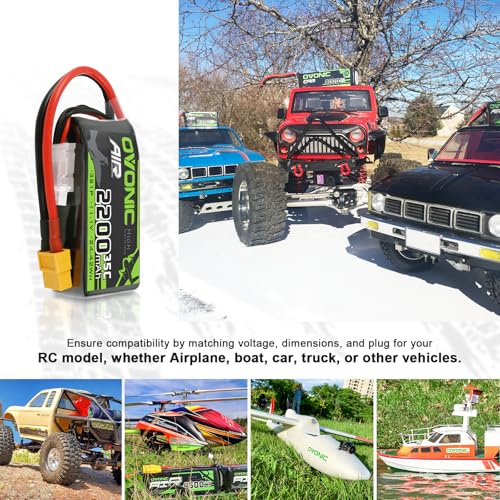3S Lipo Battery 2200mAh 11.1V with XT60 Connector for RC Drone Helicopter L609418