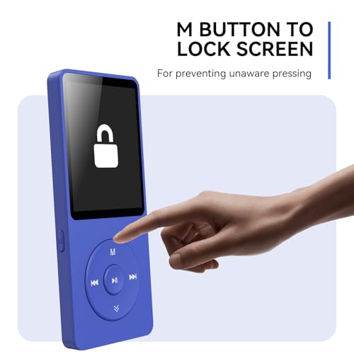 MP3 Player with Bluetooth 5.3, 1.8 Inch Screen, FM Radio, Voice Recorder O744186