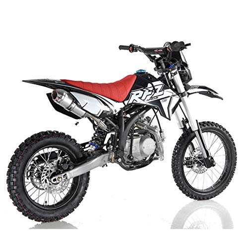 125cc Gas Dirt Pitbike with Headlight, Black Q764383
