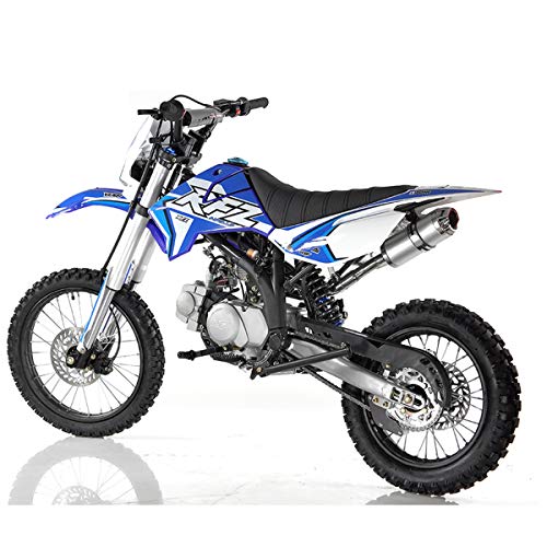 125cc Gas Dirt Pitbike with Headlight, Black Q764383