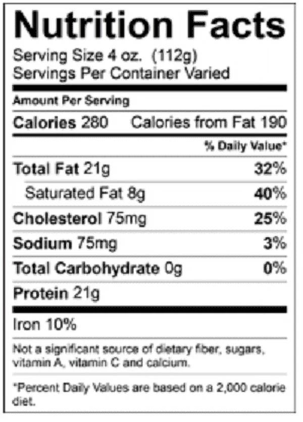 Beef Brisket Flat, 1.66 - 5.74 lb E4814